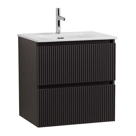 BelBagno Тумба с раковиной Uno mini 50 подвесная Темно-Серый матовый с раковиной BB-8099-3-50 – фото-1