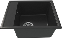 Teymi Мойка кухонная Helmi Smart 42 кварцевая черная матовая – фотография-2