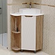 Mixline Мебель для ванной Корнер 67.5 L угловая белая/дуб – картинка-18