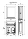 ASB-Woodline Мебель для ванной Бергамо 65 витраж, орех, массив ясеня – картинка-6