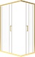Triton Душевой уголок Фикс-Голд 120x80 стекло прозрачное профиль золото – фотография-12