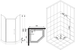 Esbano Душевой уголок ESR-8160 – фотография-9