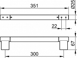 Keuco Поручень Plan 14907 хром – фотография-2