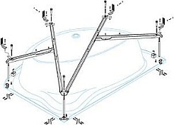Cezares Каркас для ванны TEBE-MF-R – фотография-1