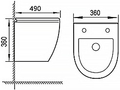 Azario Унитаз подвесной Allegro AZ-3105B безободковый с функцией биде белый – фотография-14