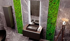 Jorno Тумба под раковину Strong 100 с подсветкой антрацит – фотография-4