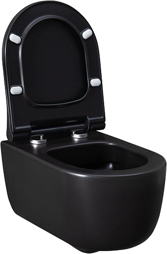 Allen Brau Чаша подвесного унитаза Priority 4.31002.31 чёрный матовый – фотография-14
