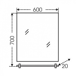 СанТа Мебель для ванной Виктория 60 NEW напольная – фотография-10