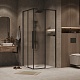 Grossman  Душевой уголок Galaxy 90x90x195 профиль черный матовый стекло шиншилла – картинка-14