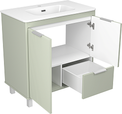 Brevita Тумба под раковину Risacca Pistachio 80 фисташковый – фотография-5