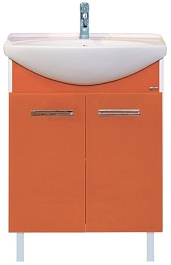 Misty Тумба для умывальника Джулия 65 оранжевая – фотография-1