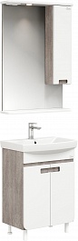 Onika Мебель для ванной Харпер 60.10 белая матовая/мешковина – фотография-1