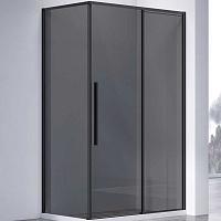 Vincea Душевой уголок Slim-N 110x80 VSR-4SN8011CGB профиль черный стекло тонированное