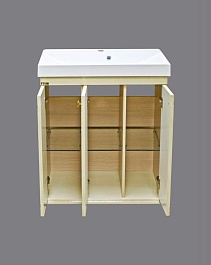 Misty Тумба для умывальника Olimpia Lux 90 бежевая патина – фотография-2