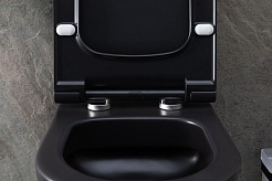 Allen Brau Чаша подвесного унитаза Priority 4.31001.31 чёрный матовый – фотография-8