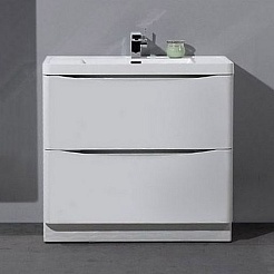 BelBagno Мебель для ванной напольная ANCONA-N 900 Bianco Lucido – фотография-2