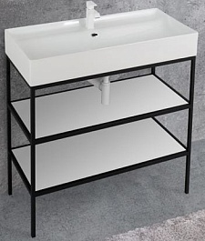 Cezares Каркас с раковиной двойной Cadro 80 напольный – фотография-1