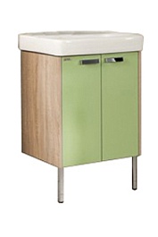 Акватон Тумба под раковину Йорк 60 салатовый/дуб сонома – фотография-1