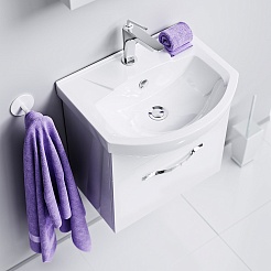 Aqwella Тумба для умывальника Аллегро 50 подвесная, 1 ящик – фотография-3