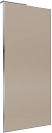 BelBagno Душевая перегородка Uno UNO-L-1-TB-90-BR-Cr 90x200 профиль хром стекло бронза – фотография-1