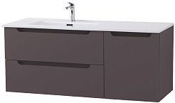 BelBagno Мебель для ванной Etna 120 L подвесная темно-серая матовая – фотография-6