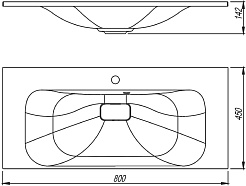 Style Line Тумба с кварцевой раковиной серый шелк Остин 80 белая матовая – фотография-5
