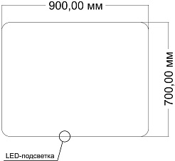 Vincea Зеркало 90x70 VLM-3BE9007-2 с ореольной подсветкой и антизапотеванием – фотография-7