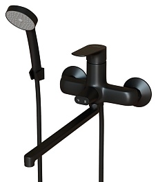 Mixline Смеситель для ванны и раковины 35k ML14-02BL чёрный – фотография-1