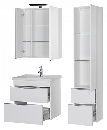 Aquanet Мебель для ванной "Эвора 70" белая – фотография-6