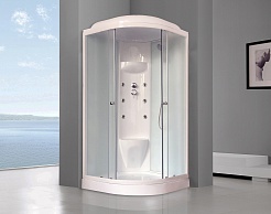 Royal Bath Душевая кабина RB 90HK7-WC (белое/матовое стекло) – фотография-2