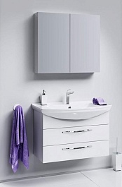 Aqwella Тумба для умывальника Аллегро 85 подвесная – фотография-4