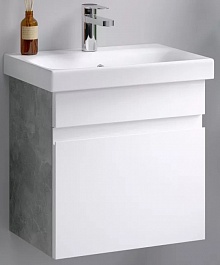 Aqwella Мебель для ванной Smart 50 бетон светлый – фотография-6