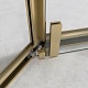 Cezares Душевой уголок Relax 304 RELAX-304-P-1-100-C-BORO 100x100 профиль брашированное золото стекло прозрачное – картинка-12