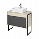 Акватон Мебель для ванной Лофт Урбан 80 графит\орегон, GEOMETRY 45 – фотография-18