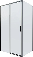 Vincea Душевой уголок Soft 2 140x80 VSR-3SO28014CLB профиль черный стекло прозрачное