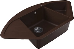 Florentina Мойка кухонная Веста угловая брауни – фотография-2
