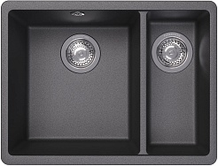 Florentina Мойка кухонная Вега 335/160 черная – фотография-1