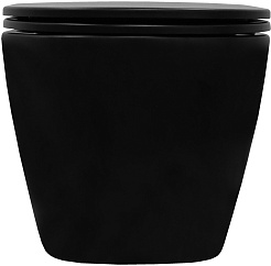 Azario Унитаз подвесной Grado AZ-0046N-MB безободковый черный матовый – фотография-5