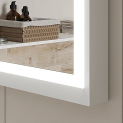 Equil Зеркало Lago 60 белый – фотография-7