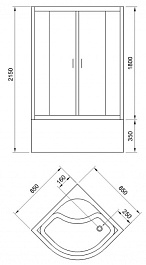 Royal Bath Душевая кабина Fato 85/85 RB85CK-T-BL – фотография-5