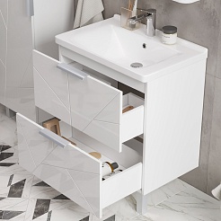 Volna Тумба под раковину Twing 80.2Y белая – фотография-4