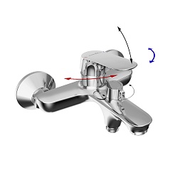 Tokito Смеситель для ванны TAKASE хром TOK-TAK-1014 – фотография-2