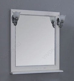 Акватон Зеркало для ванной "Жерона 85" белое серебро – фотография-2
