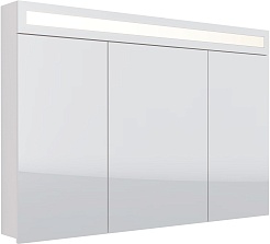 Dreja Мебель для ванной W 125 с зеркальным шкафом подвесная белая – фотография-23