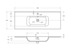 Cezares Тумба с раковиной Eco Cer-N 120 орех шоколад софт ручки сатиновое золото – фотография-6