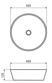 Allen Brau Мебельная накладная раковина Liberty 40 4.32002.20 белый глянец – фотография-4