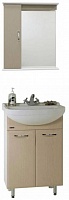 Водолей Мебель для ванной Классик 60 дуб, зеркало-шкаф