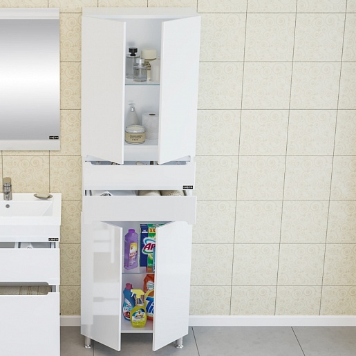 СанТа Пенал для ванной Лондон 60 напольный – картинка-3