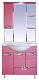 Misty Зеркальный шкаф Жасмин 85 L розовый, пленка – фотография-4