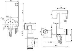 Allen Brau Смеситель с гигиеническим душем Priority 5.31A29-31 (с внутренней частью) черный матовый – фотография-7